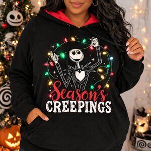 Torrid Disney Jack Skellington Light Up Hoodie 2X 18/20 Nightmare Christmas NWT